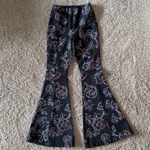 Free People Flared Floral Print Pants